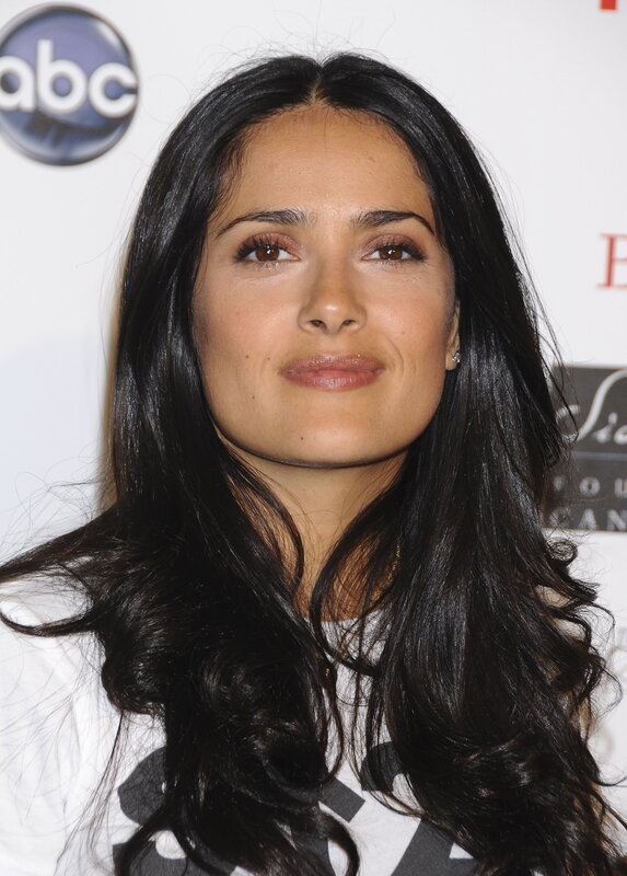 Woman with Long Dark Hair — Black, Neutral, Photograph, Earring
