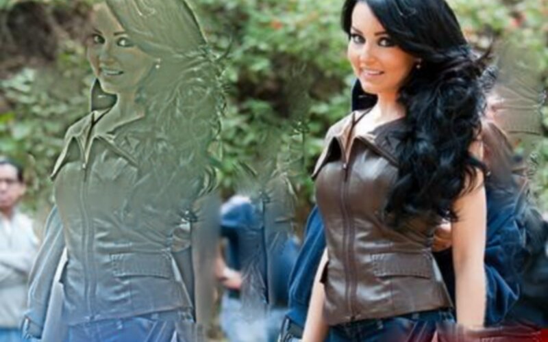 Woman with Long Dark Hair — Brown, Neutral, Afternoon