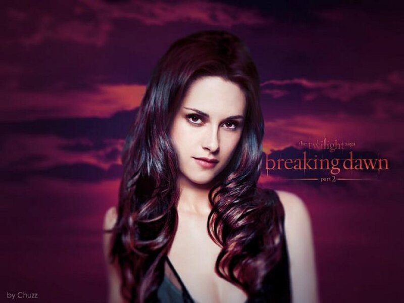 Woman with Long Dark Hair — Purple, Dramatic, Sunset