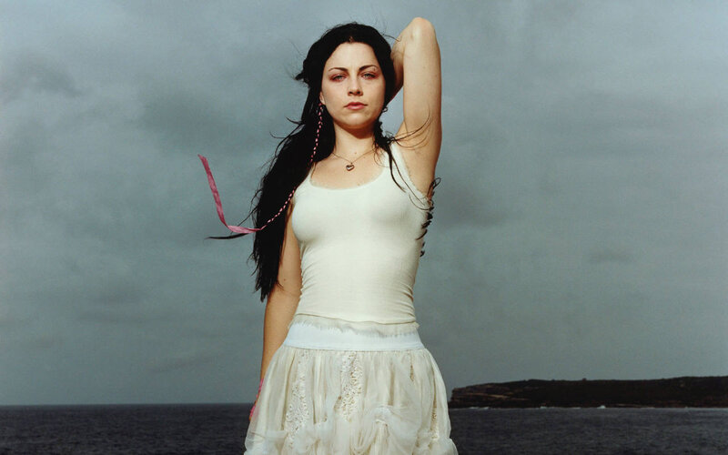 Woman with Long Dark Hair — White, Dramatic, Photograph, Ocean