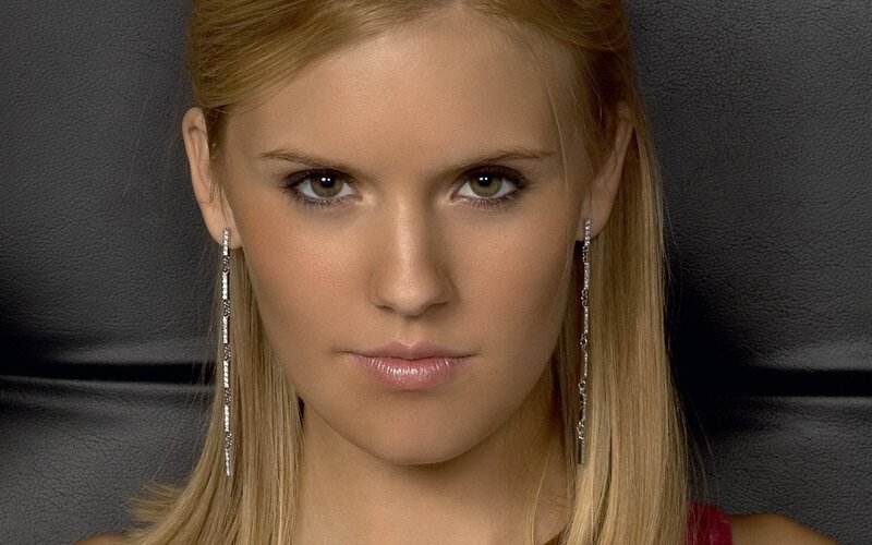 woman with long earrings