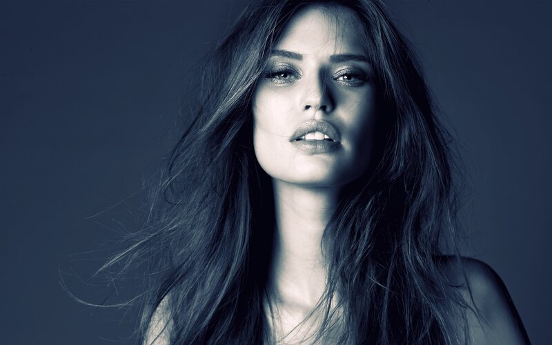 woman with long hair