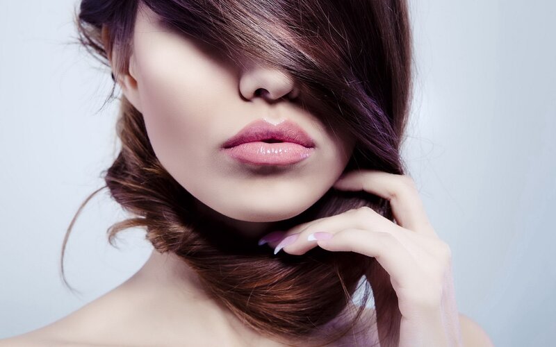 woman with long hair