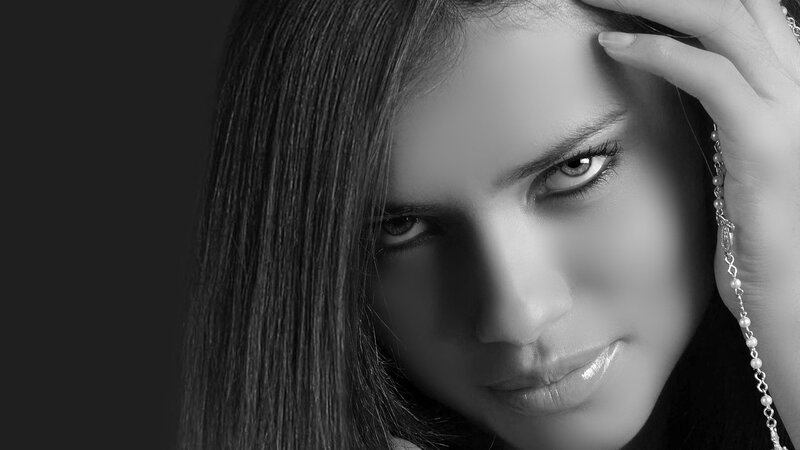 woman with long hair