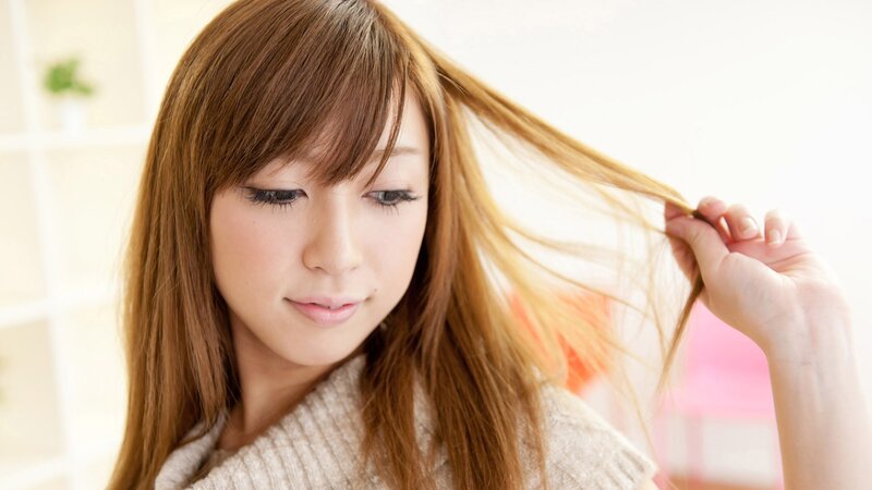 woman with long hair