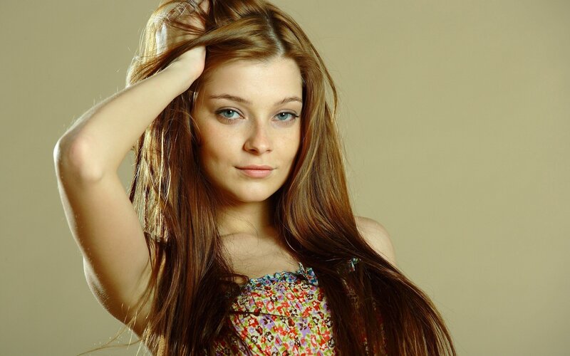 woman with long hair