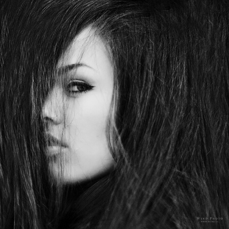 woman with long hair