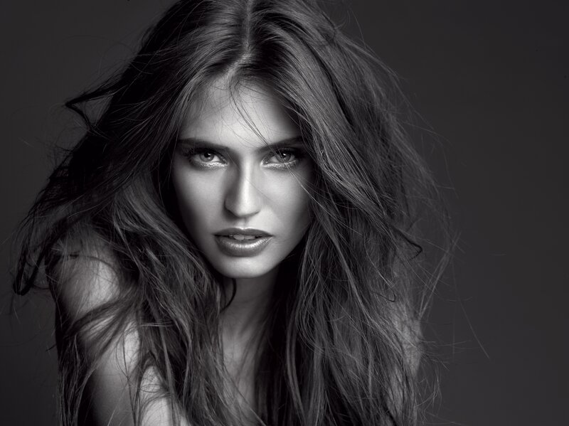 woman with long hair