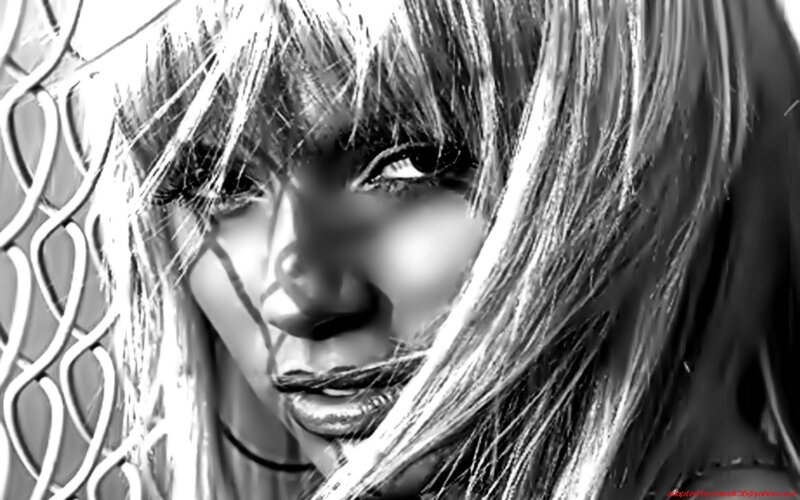 woman with long hair