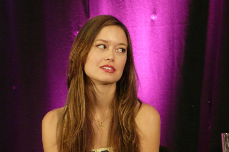 woman with long hair at event