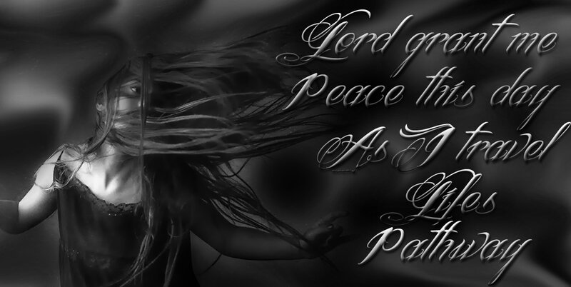 Woman with Long Hair — Black, Dramatic, Digital Art, Text