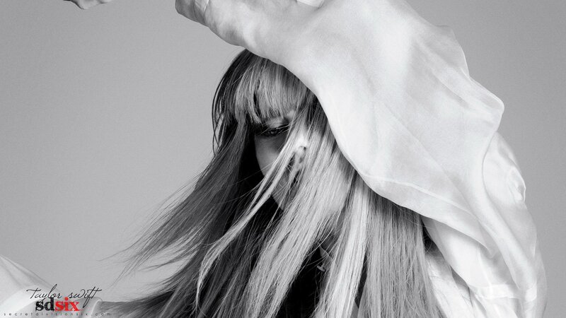 Woman with Long Hair — Black, Dramatic, Photograph, Hand, Cloth