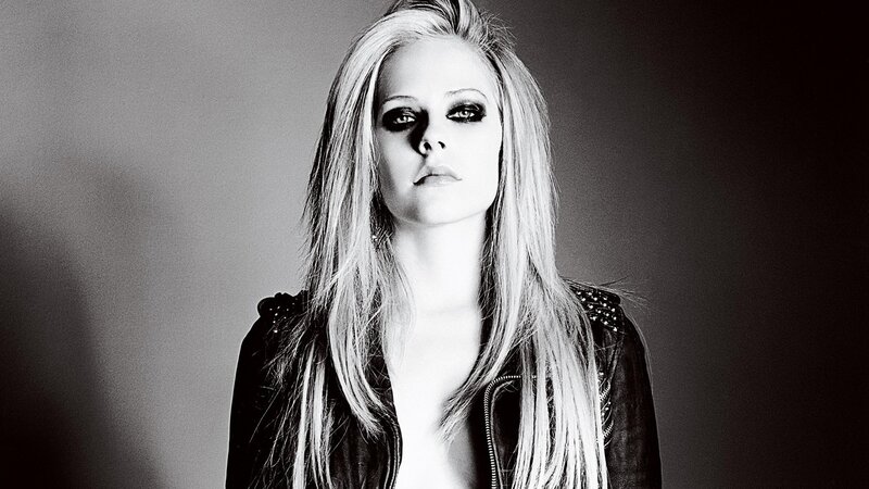 Woman with Long Hair — Black, Dramatic, Photograph, Leather Jacket, Makeup, White, Gray