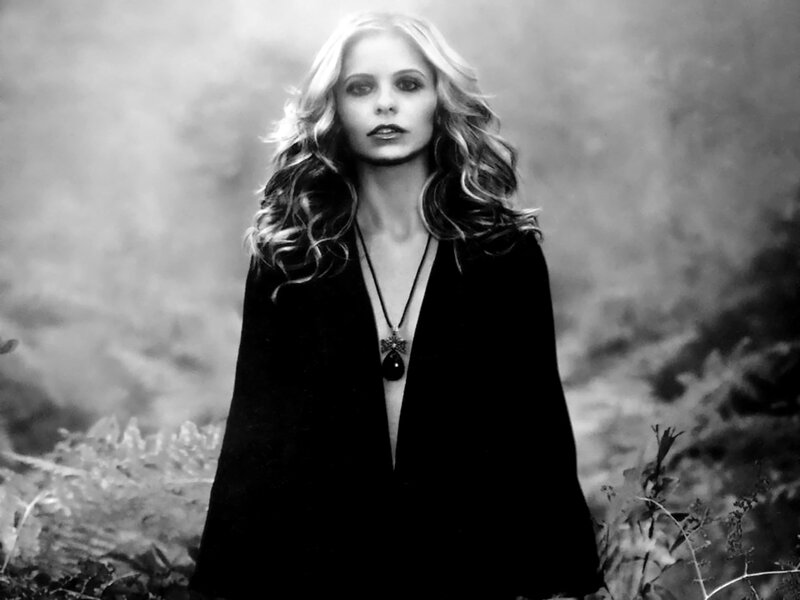 Woman with Long Hair — Black, Dramatic, Photograph, Necklace, Coat