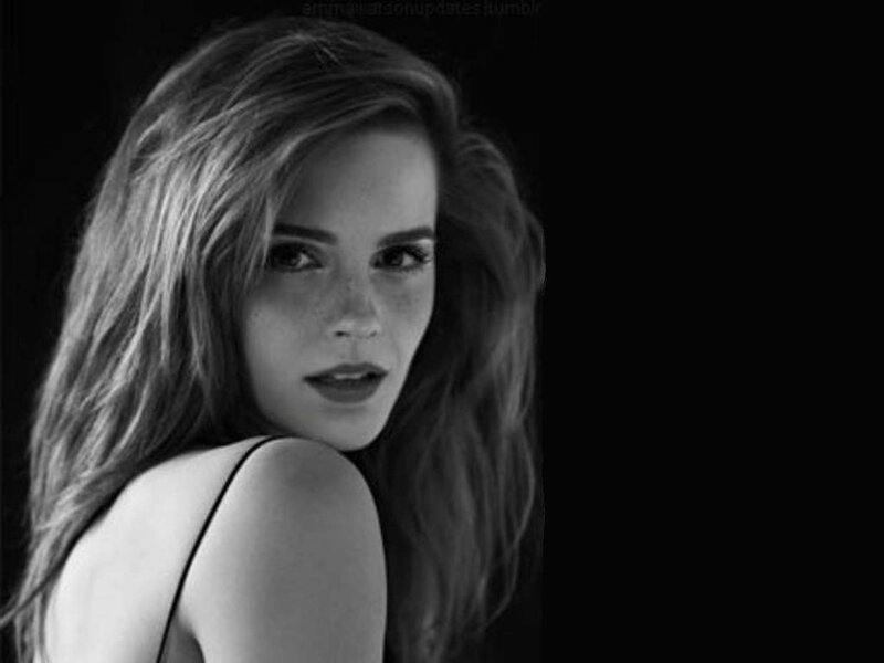 Woman with Long Hair — Black, Dramatic, Photograph, Shoulder, Black Background