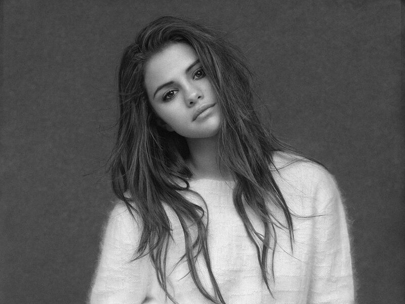 Woman with Long Hair — Black, Serious, Photograph, Sweater