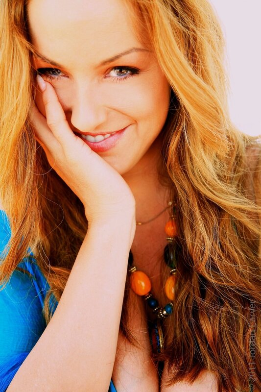 Woman with Long Hair — Blonde, Smiling, Afternoon