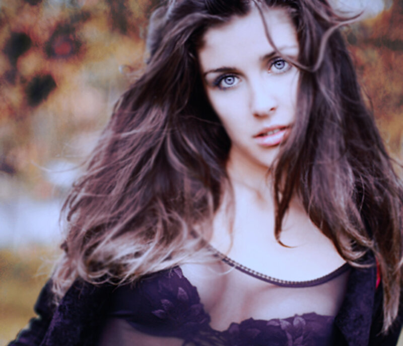 Woman with Long Hair — Brown, Dramatic, Autumn