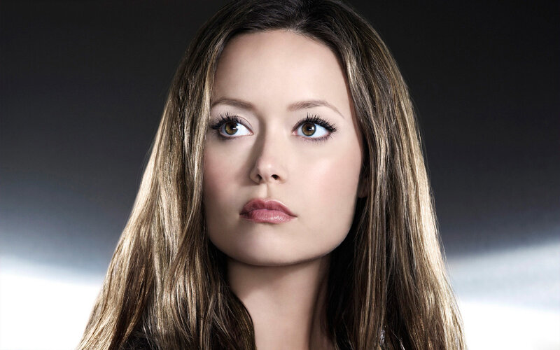 Woman with Long Hair — Brown, Dramatic, Photograph, Eyes, Makeup