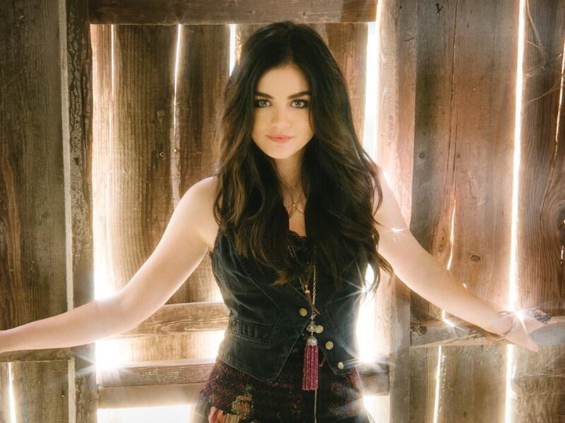 Woman with Long Hair — Brown, Dramatic, Photograph, Wooden Wall