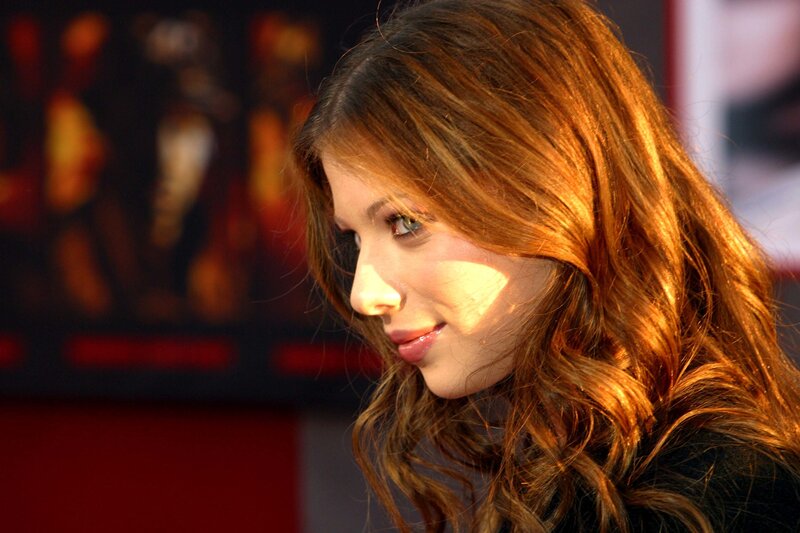 Woman with Long Hair — Brown, Dramatic, Sunset, Photograph, Face