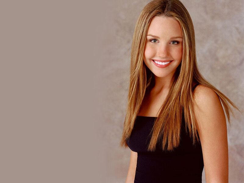 Woman with Long Hair — Brown, Friendly, Photograph, Black Top