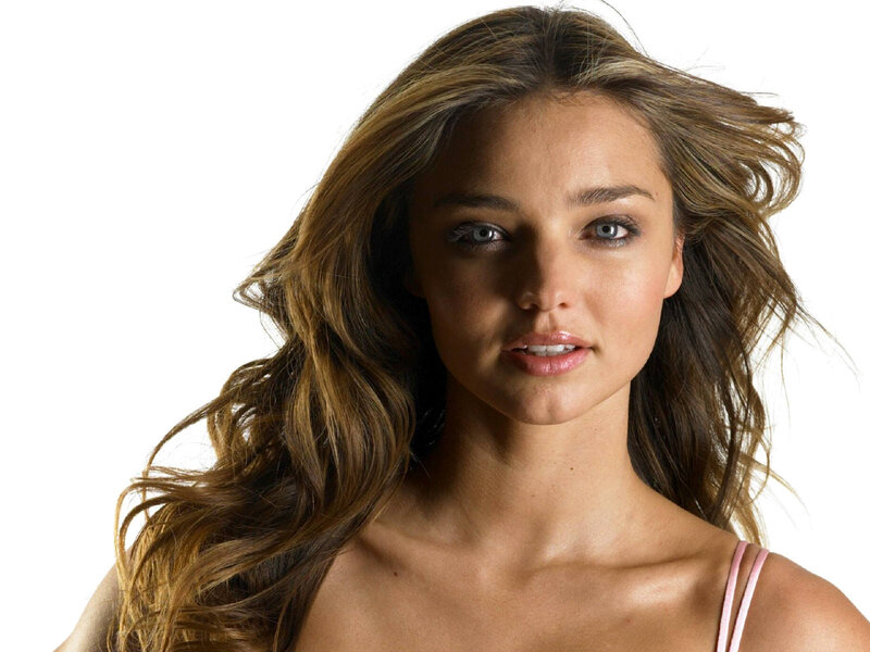 Woman with Long Hair — Brown, Neutral, Photograph, Long Hair, Pink Top, White Background