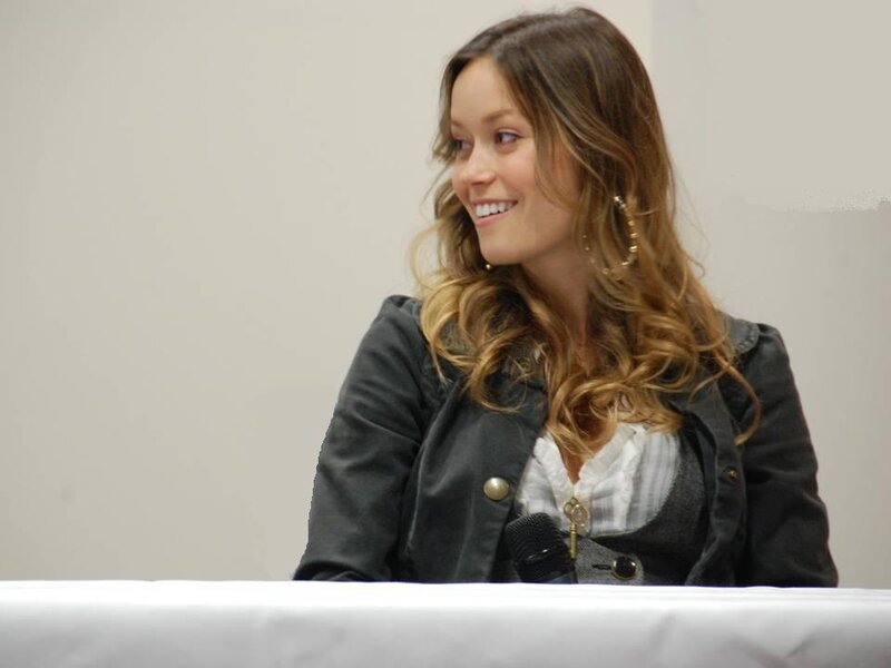 Woman with Long Hair — Brown, Neutral, Photograph, Microphone