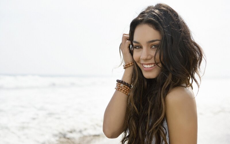 Woman with Long Hair — Brown, Serene, Afternoon, Photograph