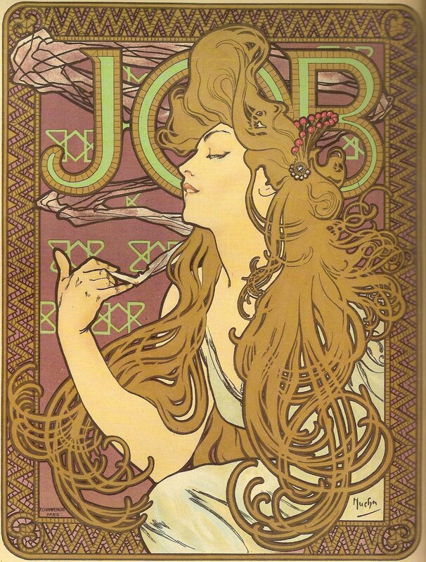 Woman with Long Hair — Gold, Serene, Illustration