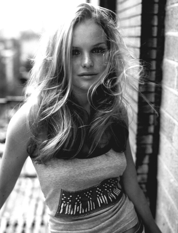 woman with long hair in black and white