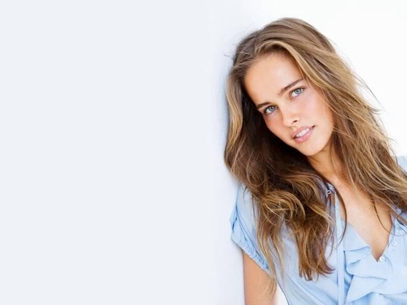 Woman with Long Hair — Light Blue