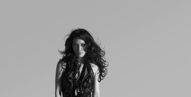 Woman with Long Hair — Photograph, Dress