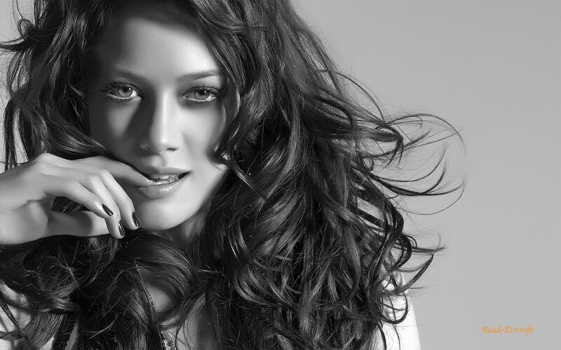woman with long hair portrait