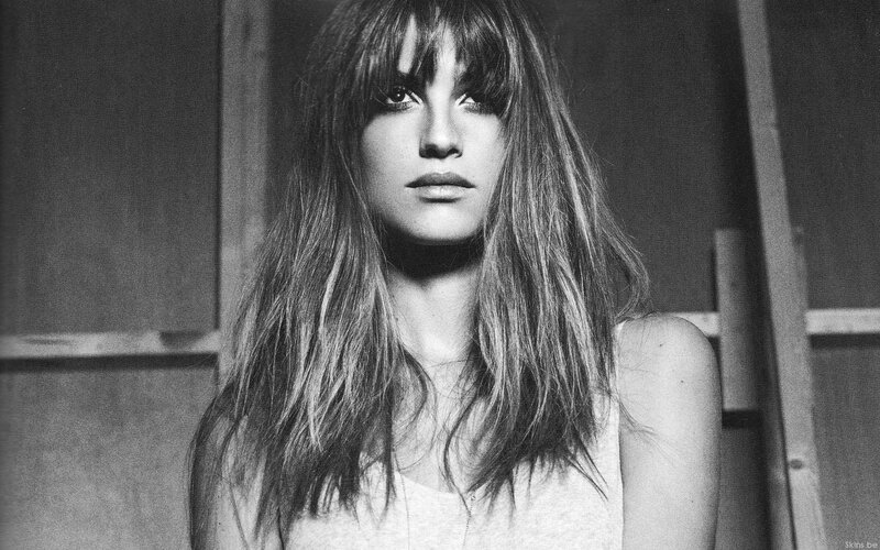 woman with long hair portrait