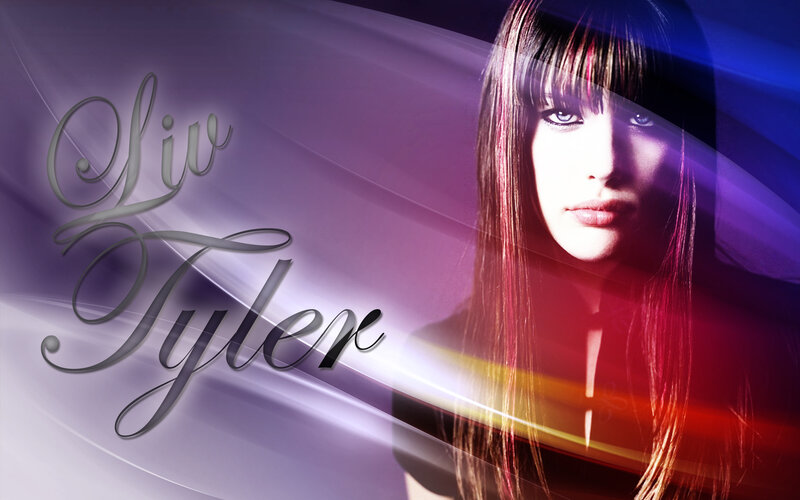 Woman with Long Hair — Purple, Dramatic, Digital Art, Light Streaks