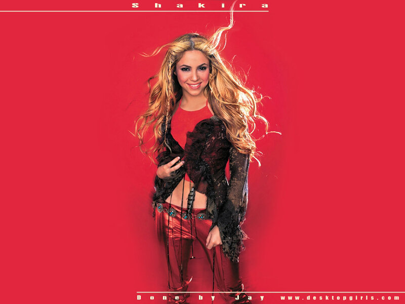 Woman with Long Hair — Red, Confident
