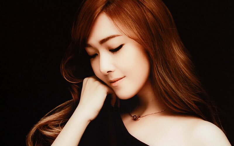 woman with long hair resting