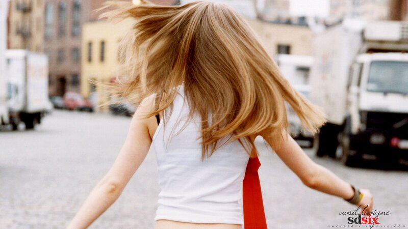 woman with long hair spinning