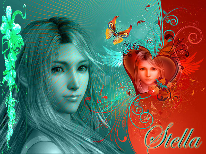 Woman with Long Hair — Teal