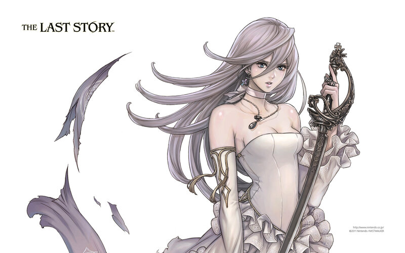 Woman with Long Hair — White, Dramatic, Manga