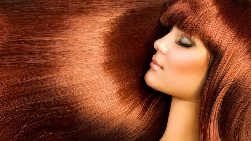 woman with long red hair