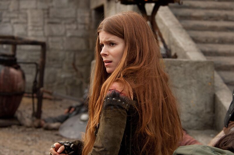 Woman with Long Red Hair — Dramatic, Photograph