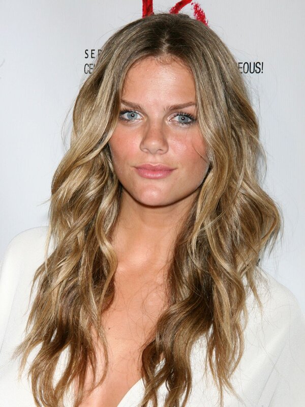 woman with long wavy hair