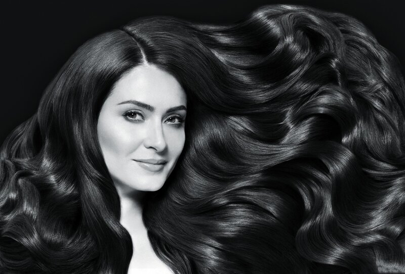 woman with long wavy hair