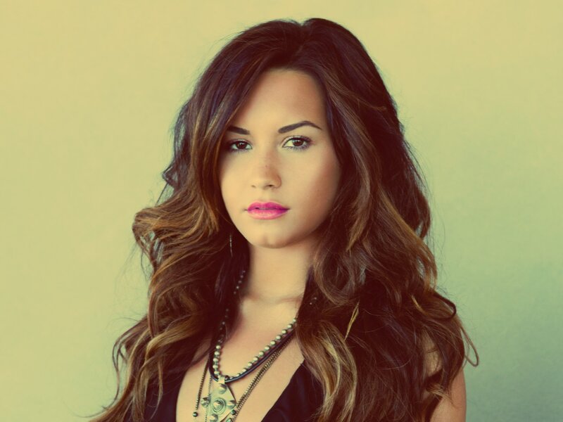 woman with long wavy hair