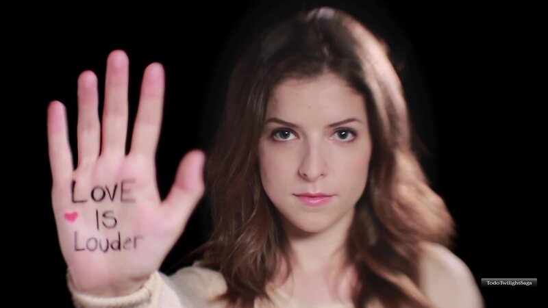 woman with love is louder on hand