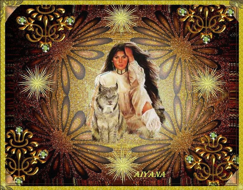 Woman with Lynx
