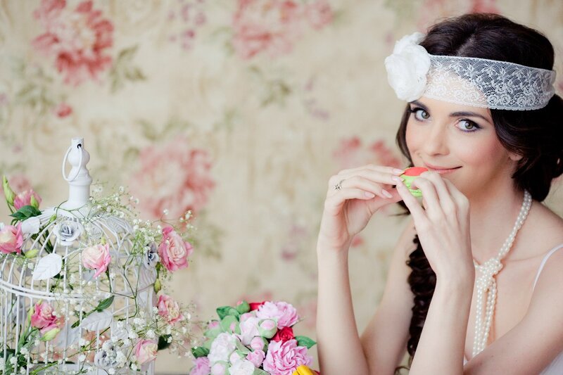 Woman with Macaron