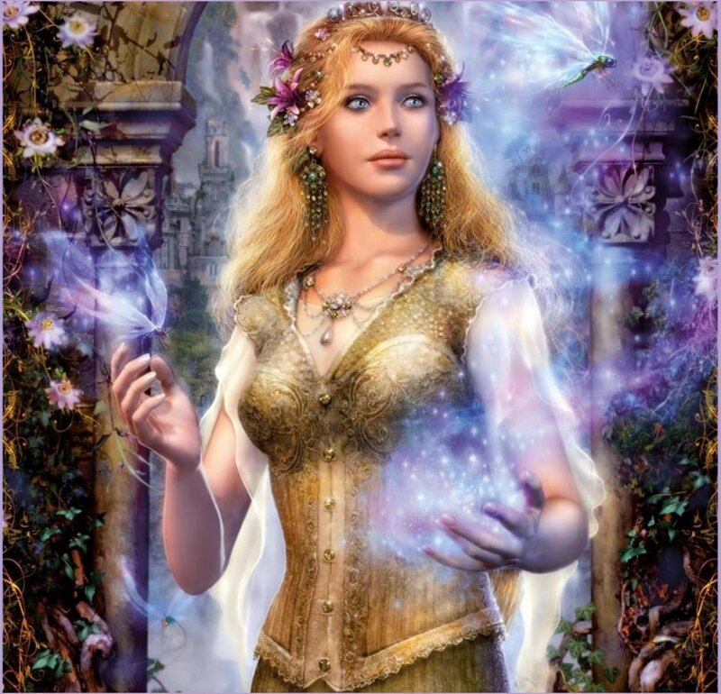 Woman with Magic Ball